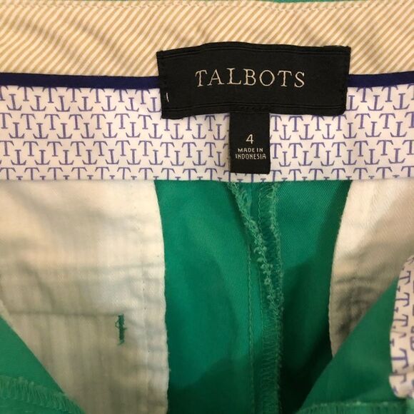 Talbots Womens curvy green crop pants size 4 - Picture 5 of 7